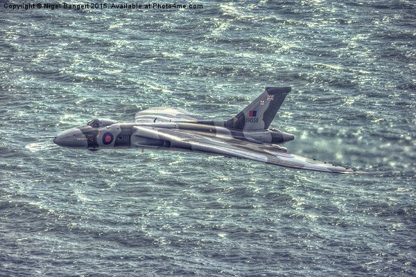  Vulcan over the Sea Picture Board by Nigel Bangert