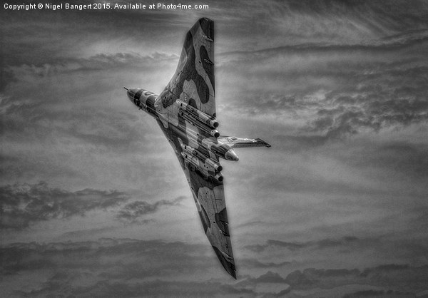  Avro Vulcan XH558 Picture Board by Nigel Bangert