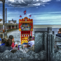 Buy canvas prints of  Punch and Judy by Nigel Bangert