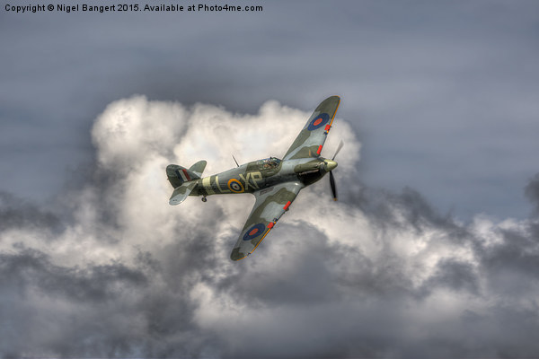  Hawker Hurricane Mk IIB BE505 Picture Board by Nigel Bangert