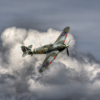 Buy canvas prints of  Hawker Hurricane Mk IIB BE505 by Nigel Bangert