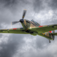 Buy canvas prints of  Hawker Hurricane Mk I R4118 by Nigel Bangert