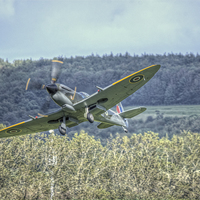 Buy canvas prints of  Supermarine Spitfire LF Mk XVIe TD248 by Nigel Bangert