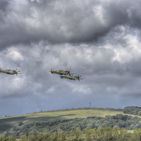 Buy canvas prints of  Battle of Britain Flypast  by Nigel Bangert