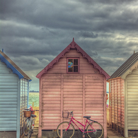 Buy canvas prints of  Beach Huts at Mersea Island by Nigel Bangert