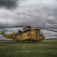 Buy canvas prints of  Westland Sea King HAR3 ZH543 by Nigel Bangert