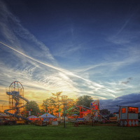 Buy canvas prints of  Fairground Attraction by Nigel Bangert