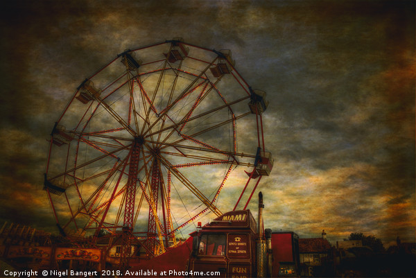 Ferris Wheel Picture Board by Nigel Bangert