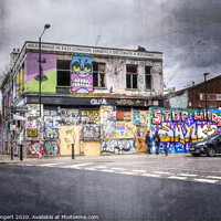 Buy canvas prints of Meanwhile In East London, Lunatics Decorate A Building...  by Nigel Bangert