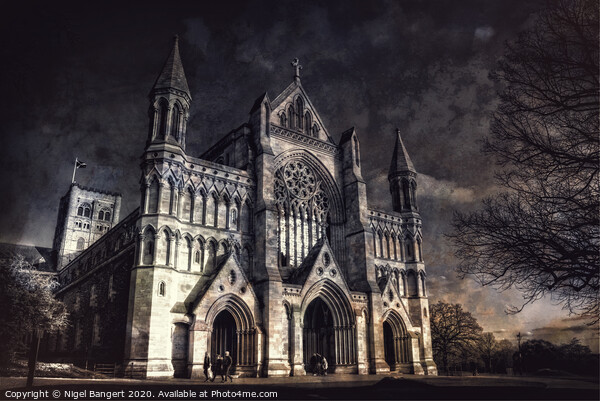 The Cathedral & Abbey Church of Saint Albans Picture Board by Nigel Bangert