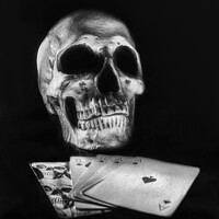 Buy canvas prints of Dead Man's Hand by Nigel Bangert