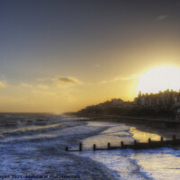 Buy canvas prints of Southwold Seafront Sunset by Nigel Bangert