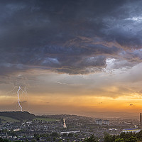Buy canvas prints of Cracking sky over Dundee by Ben Hirst