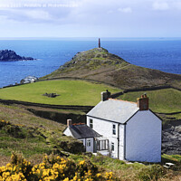 Buy canvas prints of The Brisons, Cape Cornwall and Wheal Call Cottage by Terri Waters