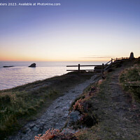 Buy canvas prints of Twilight at Pepperpot Hill Portreath by Terri Waters