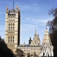 Buy canvas prints of The Buxton Memorial Fountain Westminster by Terri Waters