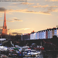 Buy canvas prints of Sunset Over St Mary Redcliffe, Bristol by Terri Waters