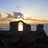 Buy canvas prints of Sunset at Botallack by Terri Waters