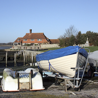 Buy canvas prints of House on the Harbour Bosham by Terri Waters