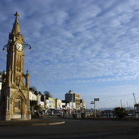 Buy canvas prints of Mallock Clock Tower Torquay by Terri Waters
