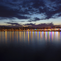 Buy canvas prints of Torquay at Night by Terri Waters