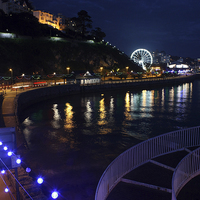 Buy canvas prints of Torquay The Strand At Night by Terri Waters