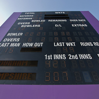 Buy canvas prints of  Cricket Score Board by Terri Waters