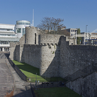 Buy canvas prints of West Quay Southampton Walls  by Terri Waters