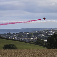 Buy canvas prints of Red Arrows Over Falmouth Cornwall by Terri Waters