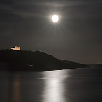 Buy canvas prints of Pendennis Castle at Night by Terri Waters
