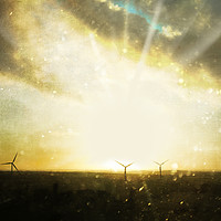 Buy canvas prints of Wind Turbines by Terri Waters