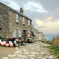 Buy canvas prints of Penberth Cottage by Terri Waters