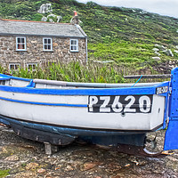Buy canvas prints of Penberth Fishing Boat by Terri Waters