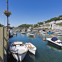 Buy canvas prints of Boats at Looe in Cornwall by Terri Waters