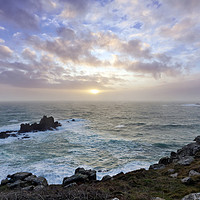 Buy canvas prints of Land's End Winter Sunset by Terri Waters