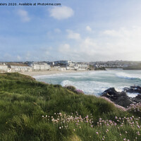 Buy canvas prints of Porthmeor Beach St Ives by Terri Waters