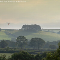 Buy canvas prints of Balloonist in the Mist by Terri Waters
