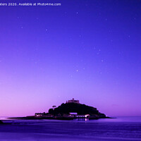 Buy canvas prints of St Michael's Mount at Night by Terri Waters