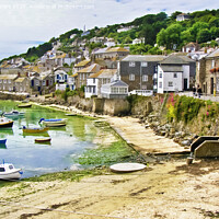Buy canvas prints of Mousehole Harbour Cornwall by Terri Waters