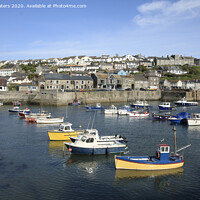 Buy canvas prints of Across Porthleven Harbour by Terri Waters