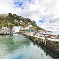 Buy canvas prints of Polperro Outer Harbour by Terri Waters