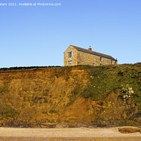 Buy canvas prints of The House on the Cliff at Fishing Cove by Terri Waters