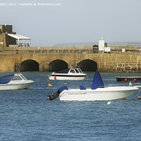 Buy canvas prints of Smeaton's Pier Arches St Ives by Terri Waters