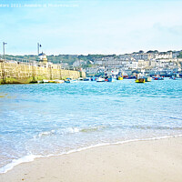 Buy canvas prints of The Harbour St Ives by Terri Waters