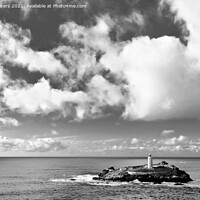 Buy canvas prints of Clouds Over Godrevy Lighthouse by Terri Waters