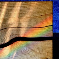 Buy canvas prints of Rainbow Prism reflection by DEE- Diana Cosford