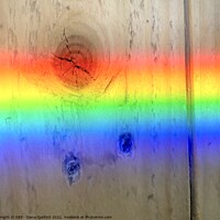 Buy canvas prints of Horizontal Rainbow by DEE- Diana Cosford