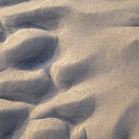Buy canvas prints of Water moulded sand on shore by DEE- Diana Cosford