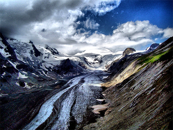The Pasterze Glacier. Picture Board by Colin Metcalf
