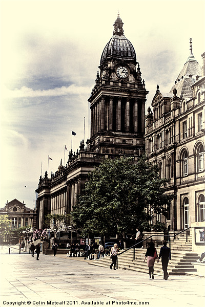 Leeds Town Hall, Opalotype Picture Board by Colin Metcalf